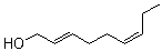 (E,Z)-2,6-Nonadienol molecular structure (CAS 28069-72-9)