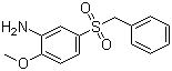 structure of CAS# 2815-50-1, 5-Benzylsulfonyl-2-methoxy-aniline;5-Benzylsulphonyl-o-anisidine