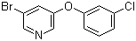 3-Bromo-5-(3-chlorophenoxy)pyridine molecular structure (CAS 28232-65-7)