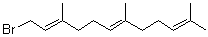 structure of CAS# 28290-41-7, (2E,6E)-1-bromo-3,7,11-trimethyl-2,6,10-Dodecatriene;(2E,6E)-Farnesyl bromide; (E,E)-Farnesyl bromide; all-trans-Farnesyl bromide; trans,trans-Farnesyl bromide