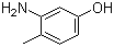 structure of CAS# 2836-00-2, 3-Amino-4-methylphenol;3-Amino-p-cresol; 5-Hydroxy-o-toluidine