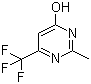 structure of CAS# 2836-44-4, 2-Methyl-6-(trifluoromethyl)-4(3H)-pyrimidinone;4-Hydroxy-2-methyl-6-trifluoromethylpyrimidine