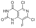 结构式 CAS# 2836267-80-0, 5,7-二氯-8-氟-1H-吡啶并[4,3-D]嘧啶-2,4-二酮