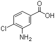 结构式 CAS# 2840-28-0, 3-氨基-4-氯苯甲酸
