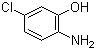 2-氨基-5-氯苯酚分子结构 (CAS 28443-50-7)