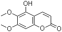 结构式 CAS# 28449-62-9, Tomentin; 5-羟基-6,7-二甲氧基香豆素