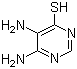 结构式 CAS# 2846-89-1, 4,5-二氨基-6-巯基嘧啶