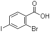 structure of CAS# 28547-29-7, 2-Bromo-4-iodobenzoic acid