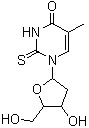 structure of CAS# 28585-51-5, 2-Thio-2'-deoxythymidine;1-[(2R,4S,5R)-4-Hydroxy-5-(hydroxymethyl)oxolan-2-yl]-5-methyl-2-sulfanylidenepyrimidin-4-one
