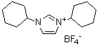 N,N'-Dicyclohexylimidazolium tetrafluoroborate molecular structure (CAS 286014-38-8)