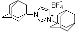 结构式 CAS# 286014-42-4, 1,3-双(1-金刚烷基)咪唑四氟硼酸盐