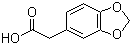 结构式 CAS# 2861-28-1, 3,4-(亚甲基二氧)苯乙酸
