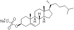 结构式 CAS# 2864-50-8, 胆固醇硫酸酯钠盐