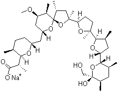 structure of CAS# 28643-80-3, Nigericin sodium salt;Sodium (2R)-2-[(3S,6R)-6-[[(2S,4R,5R,7R,9R,10R)-2-[(5S)-5-[(2R,3S,5R)-5-[(2S,3S,5R,6R)-6-hydroxy-6-(hydroxymethyl)-3,5-dimethyloxan-2-yl]-3-methyloxolan-2-yl]-5-methyloxolan-2-yl]-9-methoxy-2,4,10-trimethyl-1,6-dioxaspiro[4.5]decan-7-yl]methyl]-3-methyloxan-2-yl]propanoate