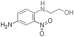 structure of CAS# 2871-01-4, 2-(4-Amino-2-nitroanilino)-ethanol;2-((4-Amino-2-nitrophenyl)amino)ethanol; N-(2-Hydroxyethyl)-2-nitro-p-phenylenediamine