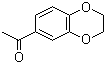 结构式 CAS# 2879-20-1, 6-乙酰基-1,4-苯并二氧杂环