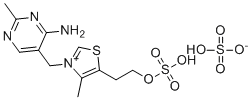 硫胺 EP 杂质A硫酸盐分子结构 (CAS 2882-75-9)