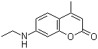 结构式 CAS# 28821-18-3, 7-(乙基氨基)-4-甲基香豆素