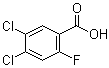 结构式 CAS# 289039-49-2, 4,5-二氯-2-氟苯甲酸