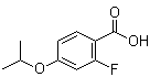 结构式 CAS# 289039-81-2, 2-氟-4-异丙氧基苯甲酸