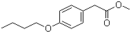 结构式 CAS# 29056-06-2, 对丁氧基苯乙酸甲酯