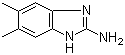 structure of CAS# 29096-75-1, 2-Amino-5,6-dimethylbenzimidazole;5,6-Dimethyl-1H-benzimidazol-2-amine