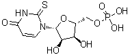 结构式 CAS# 29123-25-9, 2-硫代尿苷酸