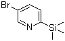 结构式 CAS# 291312-74-8, 5-溴-2-(三甲基硅基)吡啶