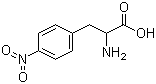 结构式 CAS# 2922-40-9, 4-硝基-DL-苯丙氨酸