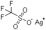 结构式 CAS# 2923-28-6, 三氟甲烷磺酸银