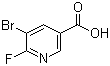 结构式 CAS# 29241-63-2, 6-氟-5-溴烟酸