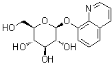 结构式 CAS# 29266-96-4, 8-喹啉基 beta-D-吡喃葡萄糖苷