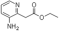 structure of CAS# 295327-27-4, 3-Amino-2-pyridineacetic acid ethyl ester;Ethyl (3-aminopyridin-2-yl)acetate; Ethyl 2-(3-aminopyridin-2-yl)acetate