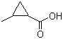 结构式 CAS# 29555-02-0, 2-甲基-1-环丙烷羧酸
