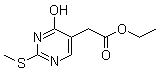 结构式 CAS# 29571-44-6, 4-羟基-2-(甲硫基)-5-嘧啶乙酸乙酯