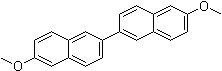structure of CAS# 29619-45-2, 6,6'-Dimethoxy-2,2'-binaphthyl;NSC 408779