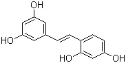 structure of CAS# 29700-22-9, Oxyresveratrol;4-[(E)-2-(3,5-Dihydroxyphenyl)ethenyl]benzene-1,3-diol