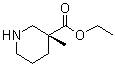 structure of CAS# 297172-01-1, (3R)-3-Methyl-3-piperidinecarboxylic acid ethyl ester;(3R)-3-Methylnipecotic acid ethyl ester; (R)-Ethyl 3-methylpiperidine-3-carboxylate; Ethyl (R)-3-methyl-3-piperidinecarboxylate