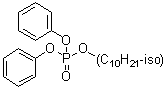 结构式 CAS# 29761-21-5, 异癸基二苯基磷酸酯