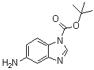 结构式 CAS# 297756-31-1, 5-氨基-1-叔丁氧羰基苯并咪唑