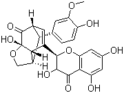 结构式 CAS# 29782-68-1, 水飞蓟宁