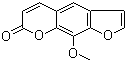 structure of CAS# 298-81-7, 8-Methoxypsoralen;8-MOP; Methoxsalen; 9-Methoxyfuro[3,2-g]chromen-7-one; 9-Methoxypsoralen