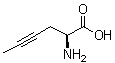 结构式 CAS# 29834-76-2, (2S)-2-氨基-4-己炔酸