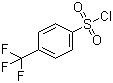 结构式 CAS# 2991-42-6, 4-三氟甲基苯磺酰氯; 对三氟甲基苯磺酰氯