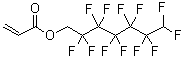 结构式 CAS# 2993-85-3, 1H,1H,7H-十二氟庚基丙烯酸酯