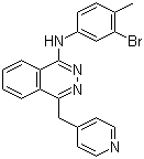 structure of CAS# 300842-64-2, N-(3-Bromo-4-methylphenyl)-4-(4-pyridinylmethyl)-1-phthalazinamine