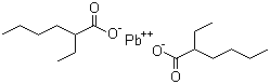 Lead bis(2-ethylhexanoate) molecular structure (CAS 301-08-6)
