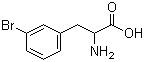 structure of CAS# 30163-20-3, 3-Bromophenylalanine;2-Amino-3-(3-bromophenyl)propanoic acid; 3-Bromo-DL-phenylalanine