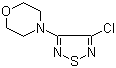 structure of CAS# 30165-96-9, 3-Chloro-4-morpholino-1,2,5-thiadiazole;3-Chloro-4-N-morpholine-1,2,5-thiadiazole; 3-Morpholino-4-chloro-1,2,5-thiadiazole; 4-(4-Chloro-1,2,5-thiadiazol-3-yl)morpholine