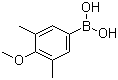 structure of CAS# 301699-39-8, 3,5-Dimethyl-4-methoxyphenylboronic acid;4-Methoxy-3,5-dimethylphenylboronic acid; 3,5-Dimethyl-4-methoxybenzeneboronic acid